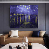 Painting by numbers Van Gogh Starry night over the Rhone